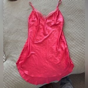 Victoria's Secret Fuchsia Lace Slip